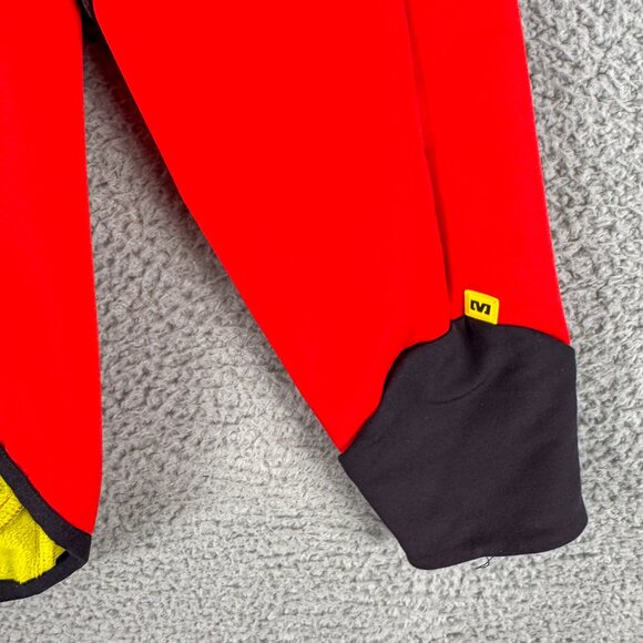 Mavic Cycling Jacket Mens Medium Red Black Thermo Lined Bicycle Road Race Bike - Picture 5 of 16